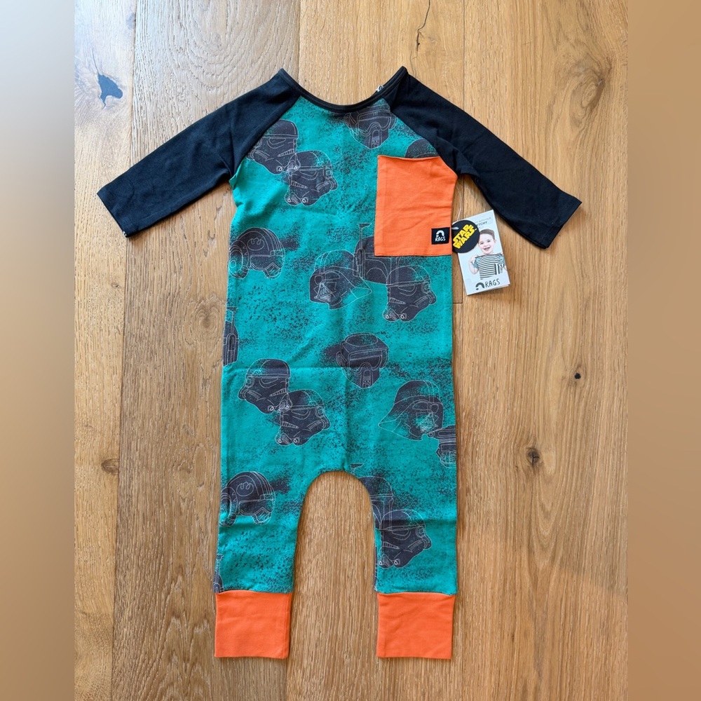 Rags | Disney Star Wars Darth Vader Long Sleeve Romper | Size: 18-24 Months